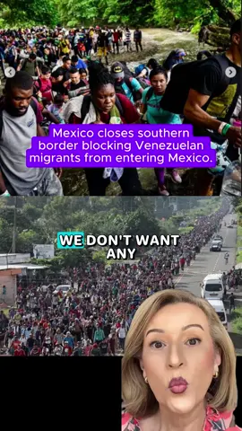 #greenscreen Mexico doses southern border blocking Venezuelan migrants from entering Mexico.#migrants #fvenezuelanmigrants #undocumentedmigrants