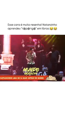 Natanzinho Lima aprendeu  “r@p@Rig@“ em libras 😂😂😂