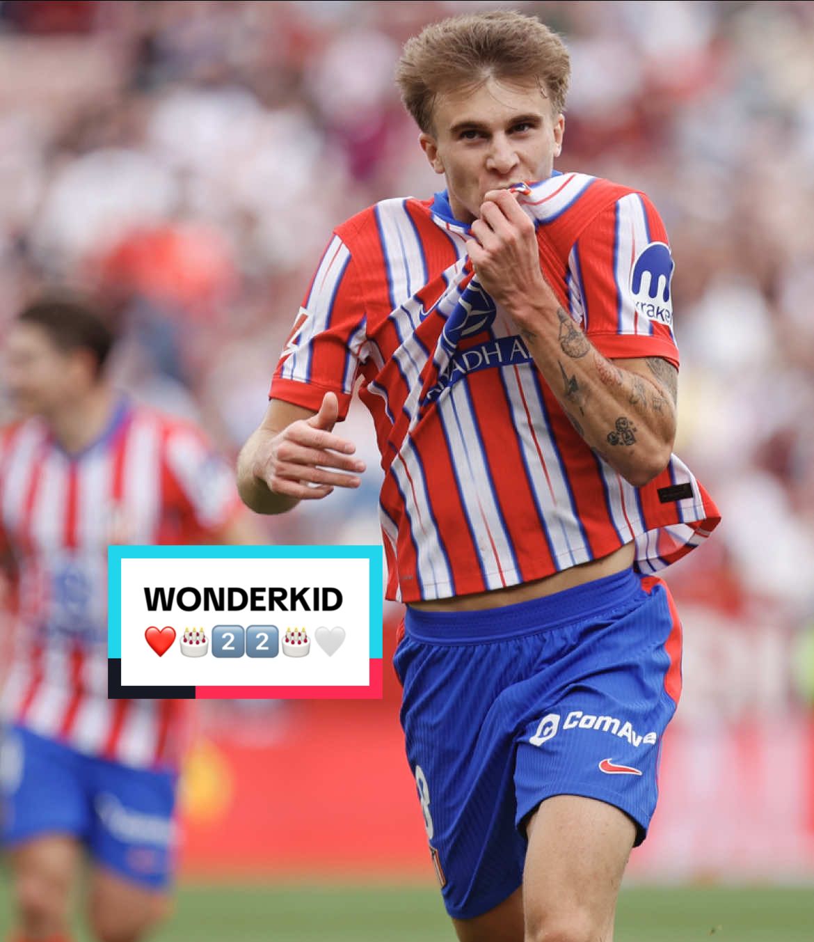 Happy Birthday to our Wonderkid @Pablo Barrios! ❤️🤍 #Barrios #Edit #AtleticoDeMadrid #Skills #Goal #LALIGA #LALIGAHighlights 
