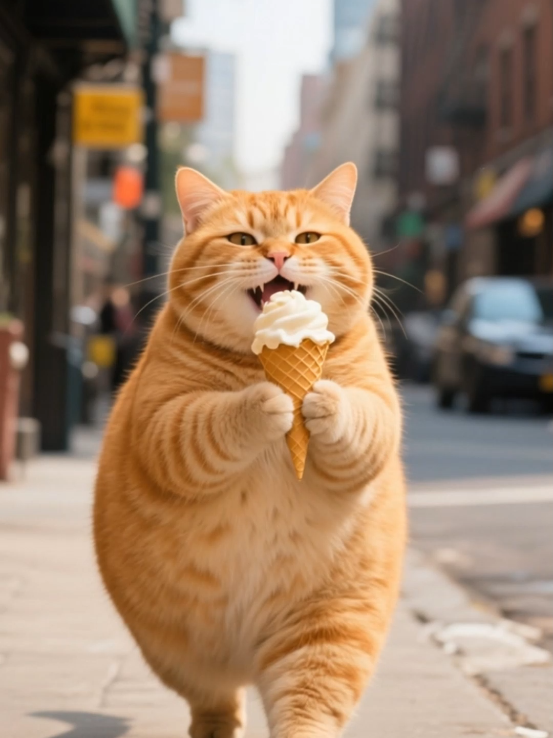 The Fat Cat's comeback story#orangecat #AI #tiktok #viralvideo #fyp