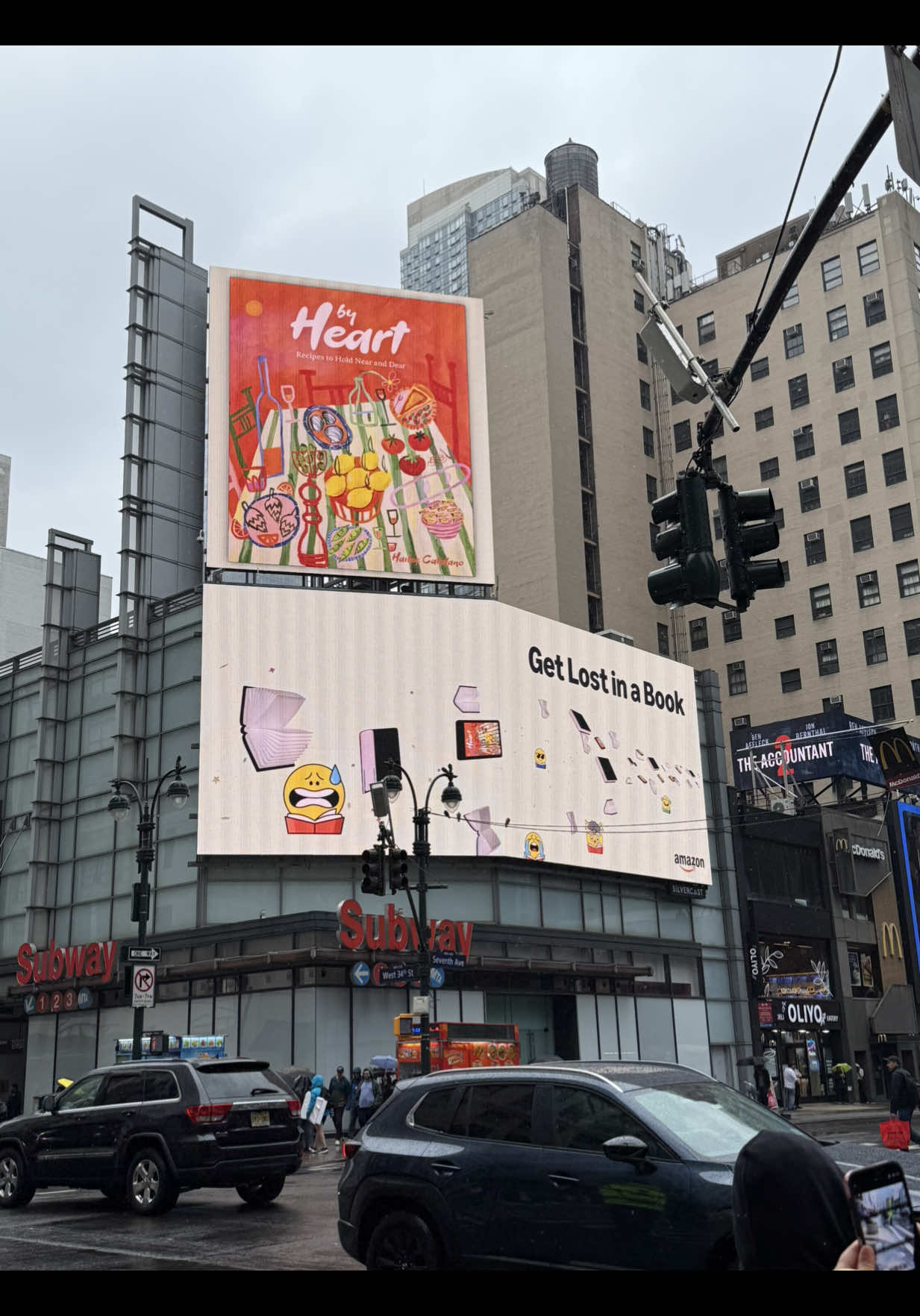 my cookbook is on a billboard in nyc!