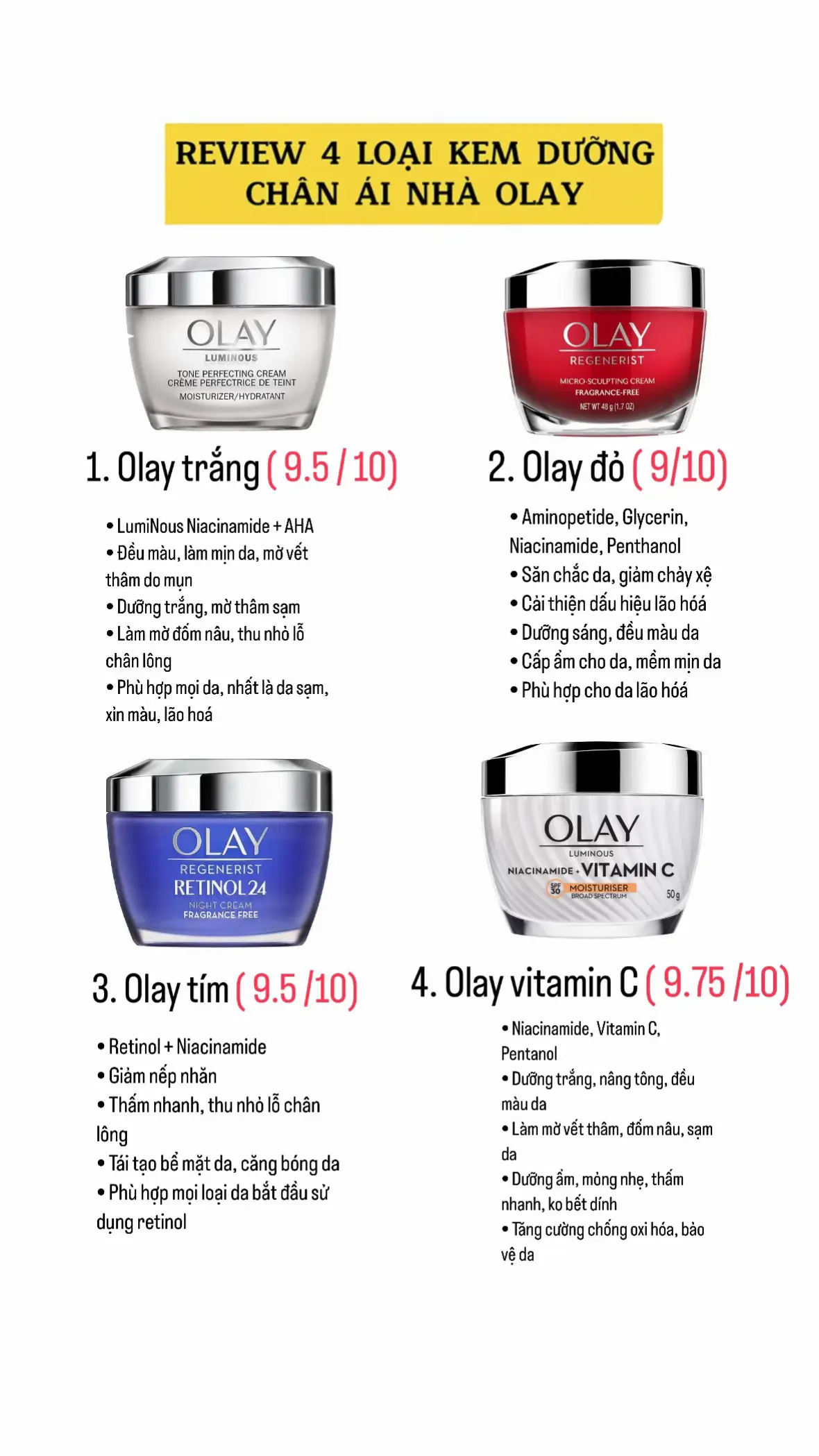 #lamdep #mypham #kemduong #olaythailand #olay 
