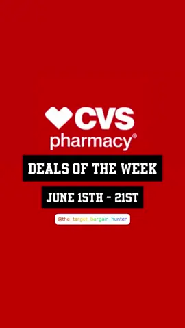 CVS DEALS OF THE WEEK - June 15th - 21st #cvspartner #cvscouponing #cvsdeals #cvs 
