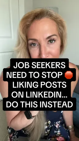 JOB SEEKERS NEED TO STOP 🛑 LIKING POSTS ON LINKEDIN… START DOING THIS INSTEAD  #linkedin #linkedintips #linkedinprofile #jobseeker #job #jobsearchtips #jobsearch 