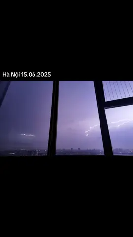 Bầu trời Hà Nội tối nay #thoitiet #hanoi #mua #timelapse 