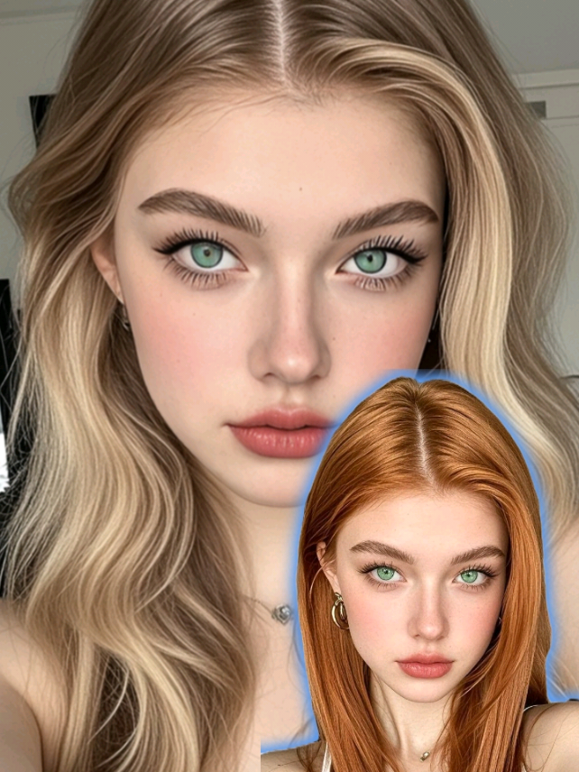 blonde wave hairstyle ai template capcut #CapCut #templatecapcut #ai #aieffect #trend #blondewave 