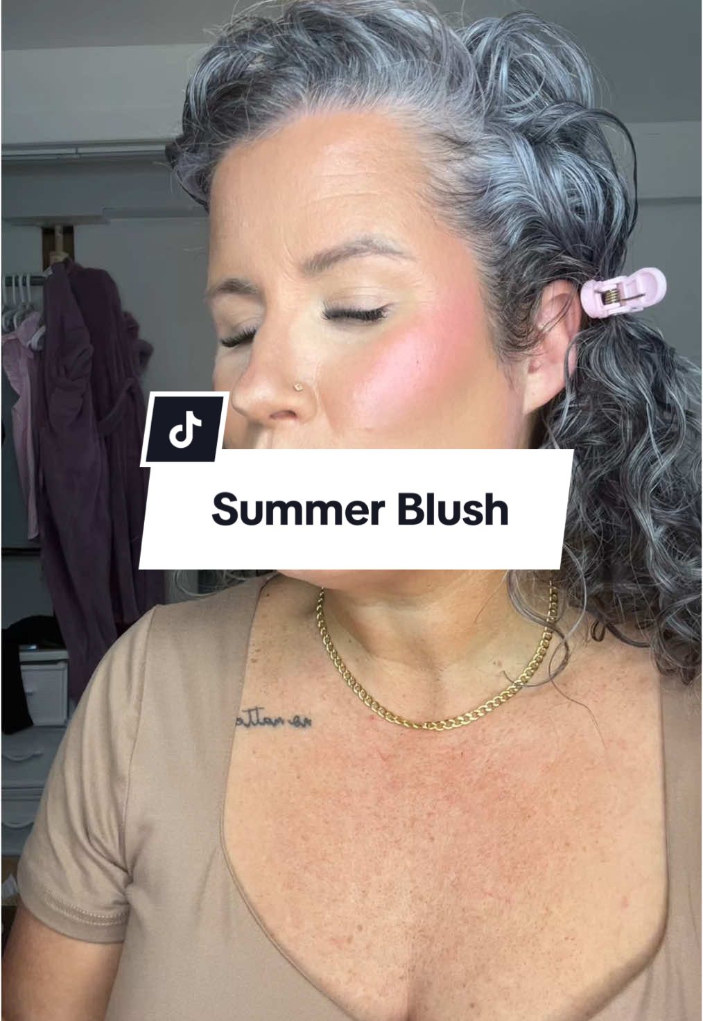 @elfcosmetics @tarte cosmetics ☀️🌺🥥🐠 #blushcombo #matureskin #over40 