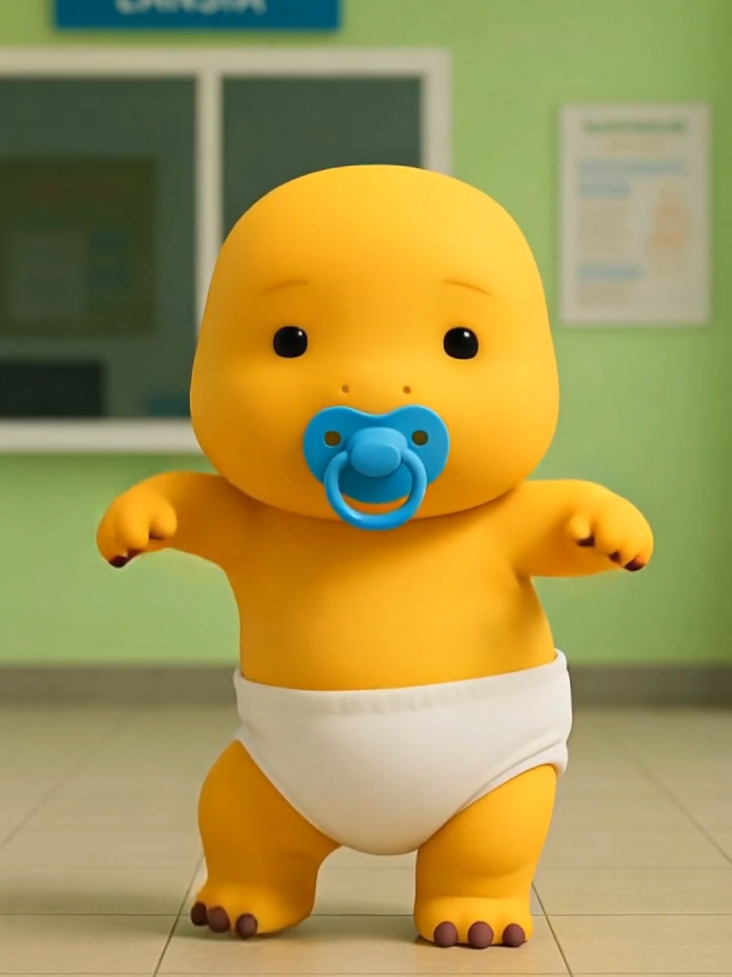 Bayi Dino Joget Dipuskesmas Lansia🤣🤣🤣 #nailong #dance #animation #viral #fyp 