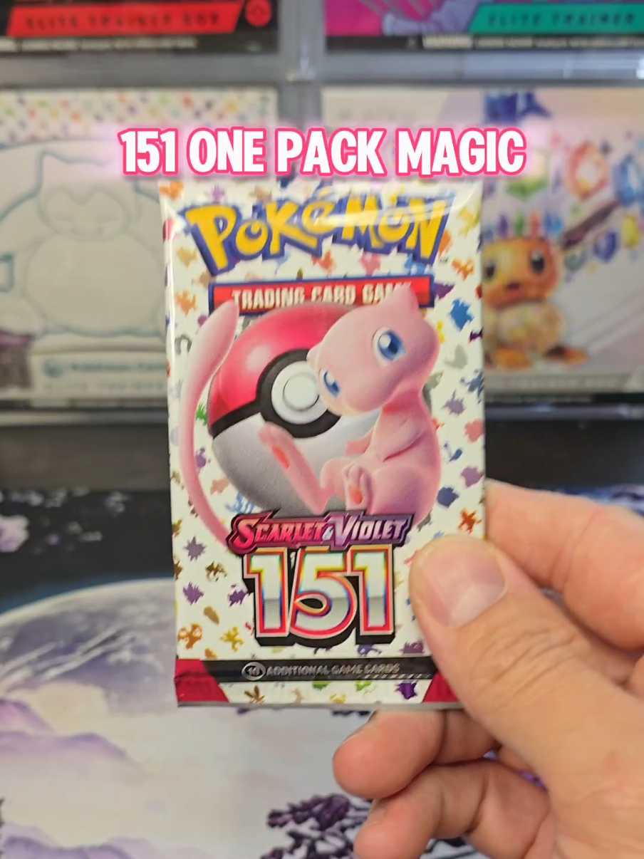 POKEMON 151 one pack magic 🎩 ✨️  #pokemon #pokemontiktok #pokemoncards #pokemoncommunity #pokemontcg #pokemonfan #pokemonscarletviolet #pokemonpulls #pikachu #tcg