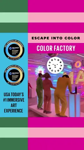 USA Today's No. 1 Immersive Art Experience - Escape into color at Color Factory