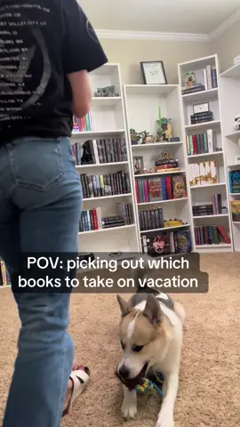 Let me just take the whole bookshelf😭 #BookTok #bookish #bookishhumor #vacation 