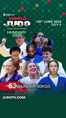 ➡️ -63 kg 🥋 #CategoryBreakdowns #JudoWorlds 🇭🇺 Comment your predictions below 🤔 #Judo #Sport #Budapest #Hungary #WJT #IJF #RoadToLA2028 