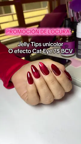 Mujeres aprovechen esta PROMOCIÓN uñas Jelly Tips en 7$  vengan hacerse las uñas en Senses Studio✨ Ubícanos en el centro de Acarigua📍 cerca del boulevard San Roque y traki #salondebelleza #sueñosymetas #nailartvideos #viralllllll #acariguaaraure #uñas #maxglow #fypシ゚ #salondeuñas #tik #comenten #promocion #promociones #cateye #ojodegato #barato 