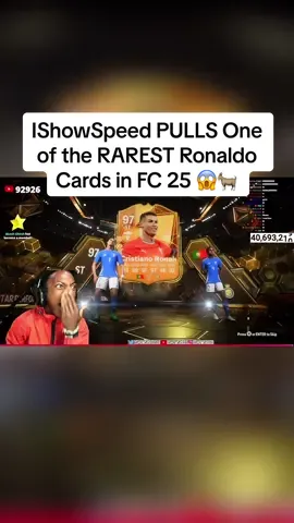 IShowSpeed PULLS One of the RAREST Ronaldo Cards in FC 25😱🐐 #fyp #ishowspeed #cristiano #ronaldo #fc25 #trending #viralvideo 