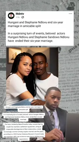 The Ndlovus, who tied the knot in an intimate garden wedding on February 23, 2019, and celebrated their fourth anniversary publicly in 2023, were seen as a model couple.  Known for their roles on the popular soapie Scandal!, the pair often shared glimpses of their life together, endearing them to fans.  While the full reasons behind the breakup remain private, the announcement has sparked discussions about the pressures of fame and the evolving landscape of marriage in South Africa.  As the nation processes this celebrity split, the Ndlovus’ journey serves as a poignant reminder of the complexities behind even the most picture-perfect unions. . .■■■ #dailynews #newsattiktok #headlines #southafrica #SAMA28  #digitalmedia #africa #namibia #southafricatiktok #westerncape #tiktoksouthafrica🇿🇦  #onthisday  #joburg  #newssouthafrica  #fyppppppppppppppppppppppp  #CapCut #foryou #news #fyp #viral #durban  #crimetok #trending #gautengtiktok #namibiantiktok #capetowntiktok #tiktoksa #southafricatiktok #capetown #johannesburg #africantiktok #southafricansbelike  #Meme #MemeCut #CapCut 