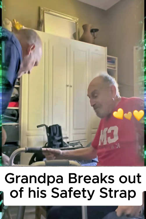 Grandpa breaks out of his safety strap #dementia #grandpa #father #alzheimer #fyp #fypシ #fyppppppppppppppppppppppp 