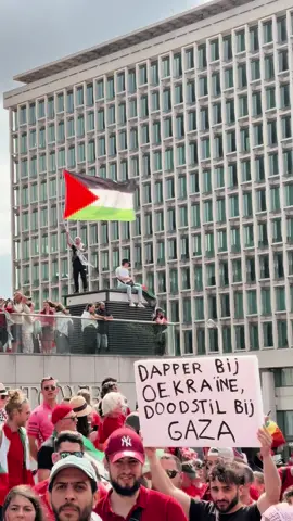 red line protest for gaza in brussels #freepalestine 