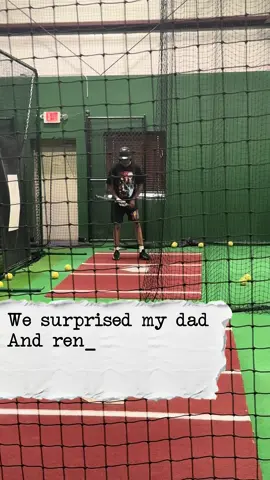 We surprised my dad and rented out some batting cages for Father’s Day. It was cool to see my granny having fun. She has dementia and it’s been rough lately. Everyones been saying  how much fun we had at the batting cages this morning 🔥❤️😂 #FathersDay 