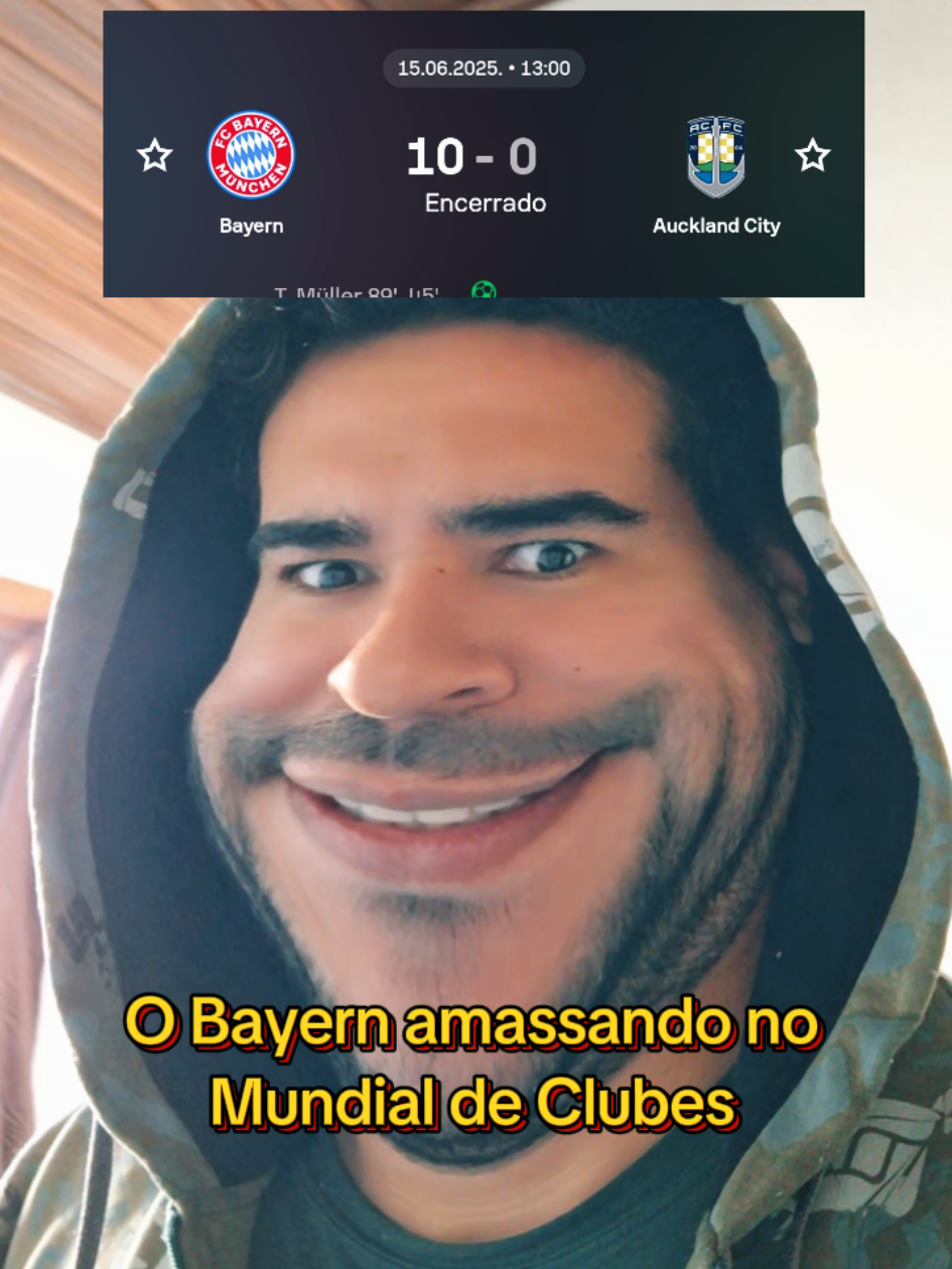 O Bayern amassou no primeiro jogo do Mundial de Clubes da FIFA. Parecia Alemanha x Brasil 🤡 #bayern #bayernmunich #MundialDeClubes #aucklandcity #memefutebol 