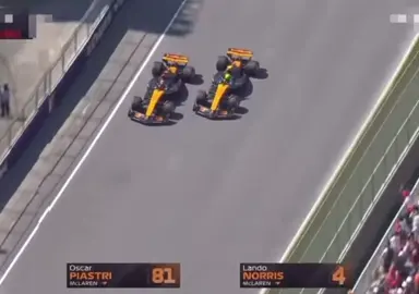 Lando and Oscar’s battle ends with Lando out of the race #canada #formula1 #f1 #fyp #racing #formula #crash #oscarpiastri #landonorris 
