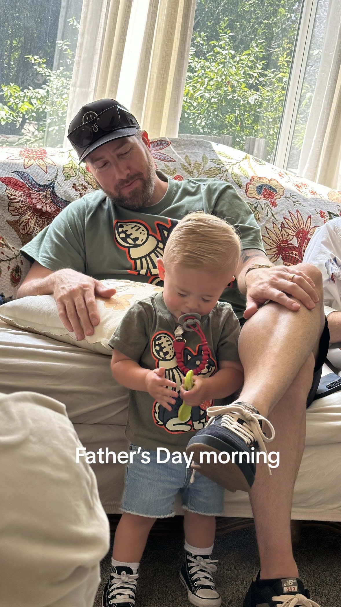 a snippet of our morning #FathersDay #momof2 #shopping 