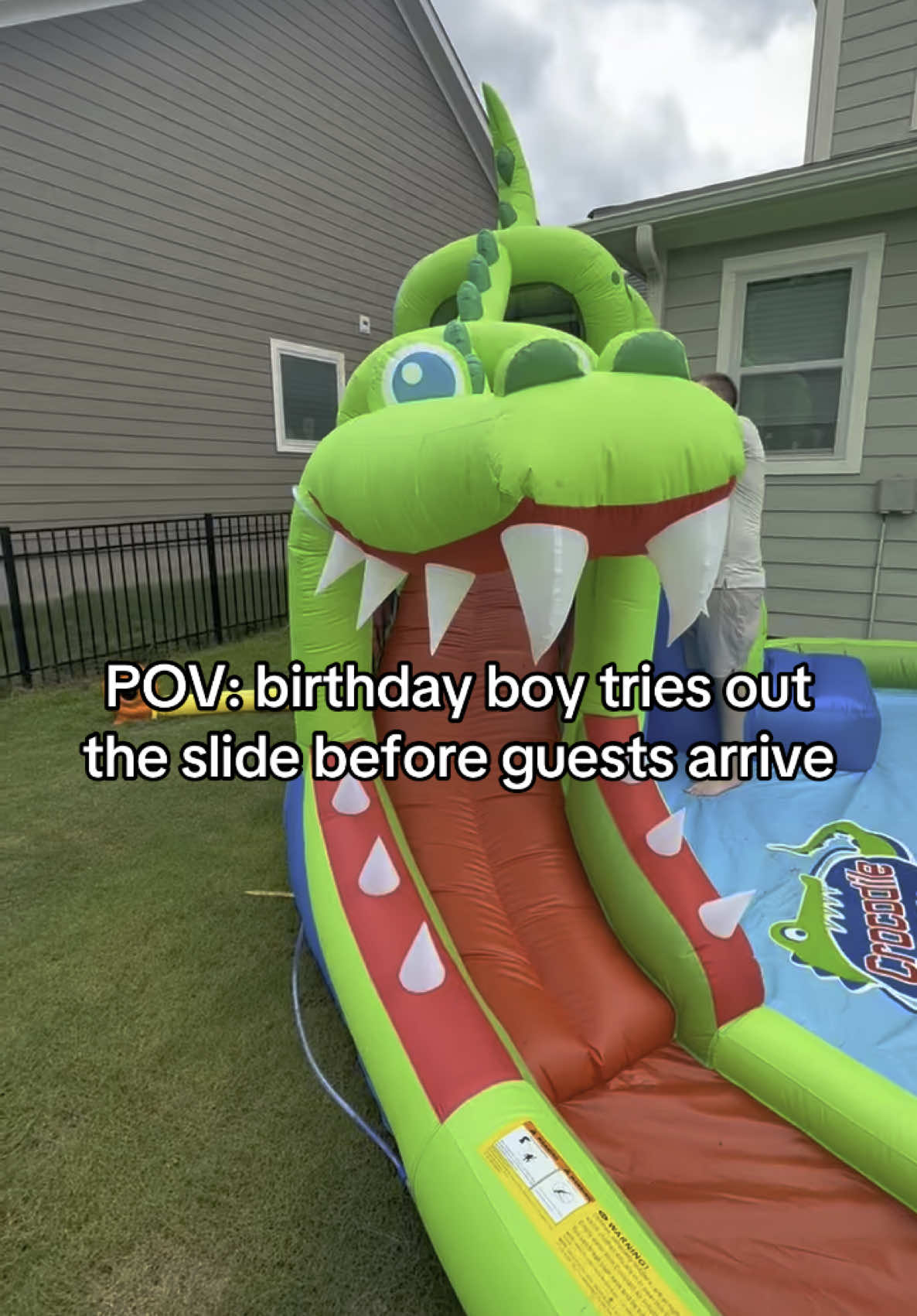 I can report birthday boy was fine and shed no tears 🤪 #epicfail #gonewrong #babiesoftiktok 