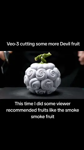 The 1st is the Moku Moku No MI, 2nd is the Suna Suna No Mi, 3rd is Hito Hito No Mi, 4th is Gura Gura No Mi, 5th is the Doru Doru No Mi! #devilfruit #ai #satisfying #onepiece #foodtiktok #veo3 #asmr 