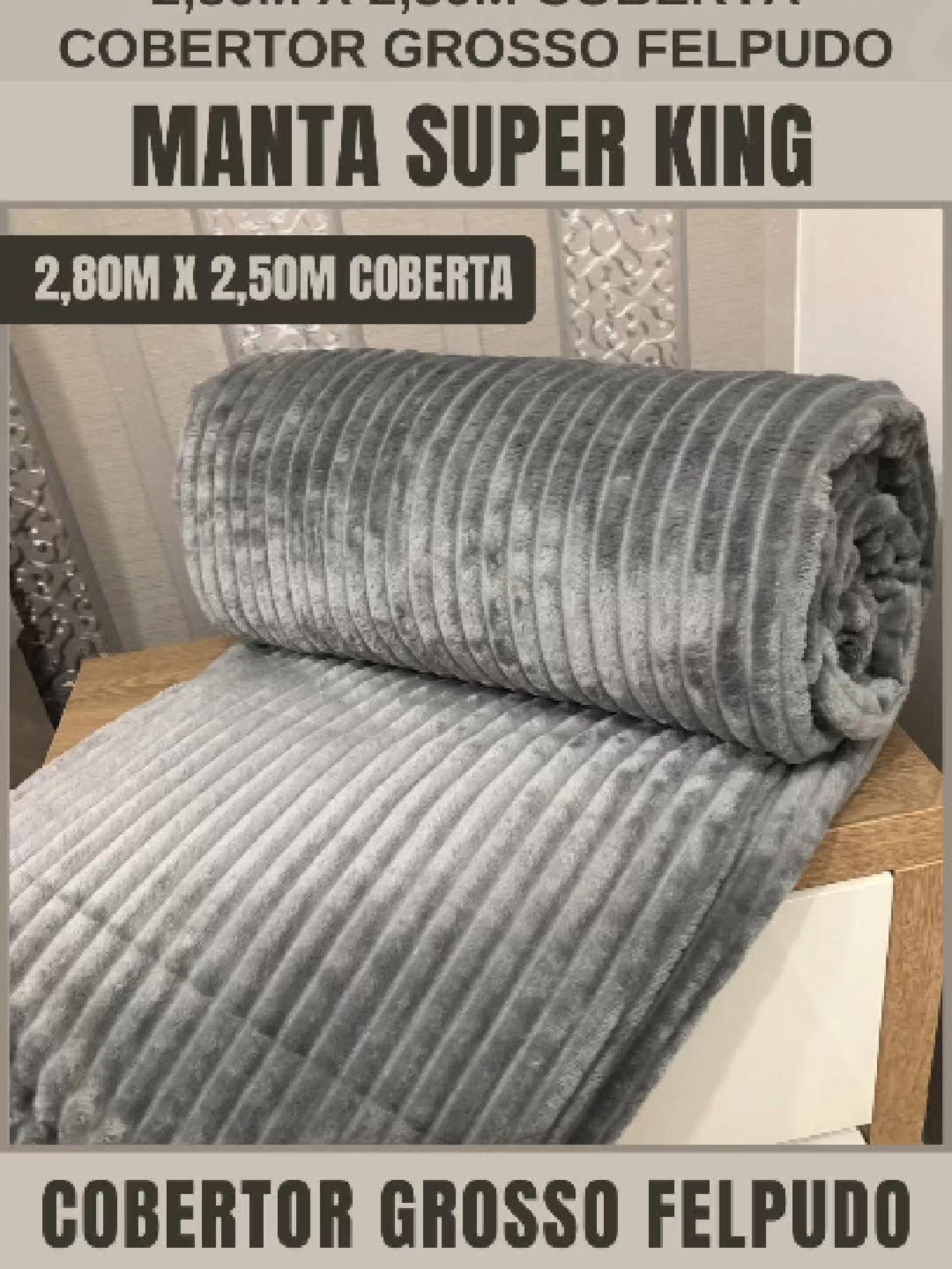 Super aconchegante e quentinha! Essa Manta Super King em microfibra vai transformar suas noites com muito conforto. Perfeita para quem busca qualidade e estilo na hora de se aquecer. Não fique de fora! 🛏️✨ #Manta #Cobertor #Conforto #Quentinho #Microfibra