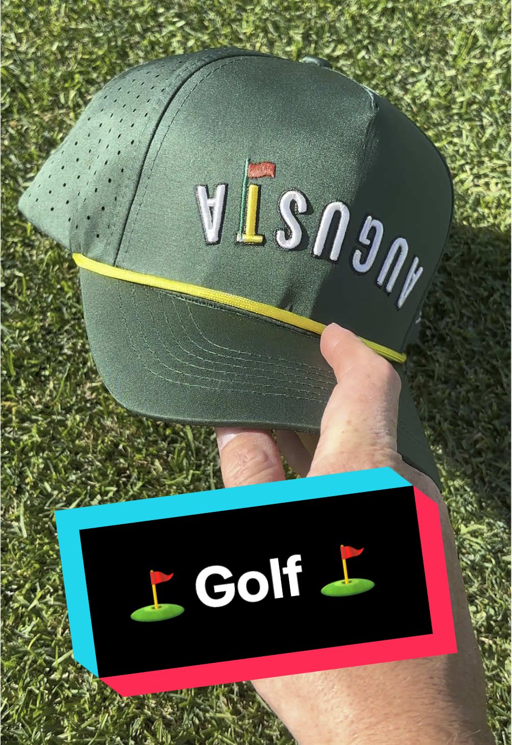 This years Masters was AMAZING! Cop yourself an Augusta hat. Perfect for golfers and or lawn dads! Plus the upside down lettering is in style!  #golf #golfing #augusta #masters #masterstournament #golfer #golfswag #golfgear #golfhat #hat #dad #lawndad #lawn #grass #lawncare 