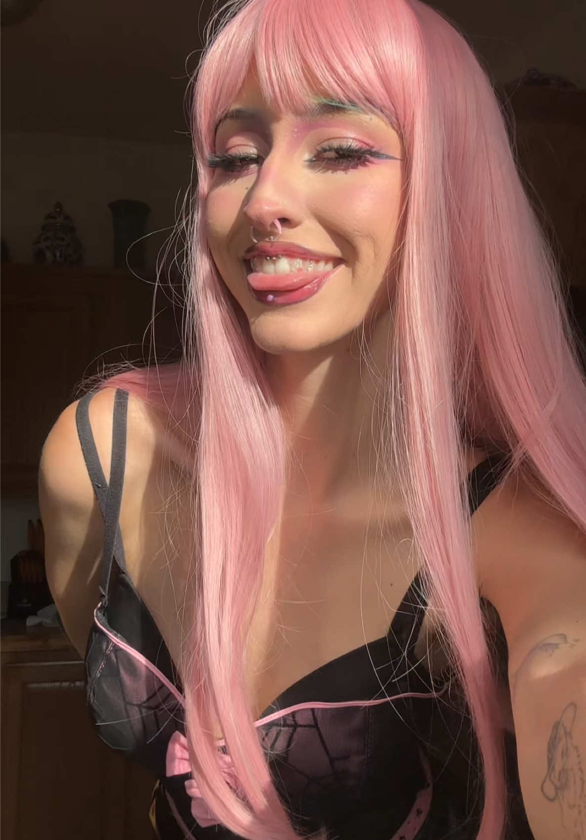 Oh!! Angels have pink hair 💕🪽 #fypシ #romepie #trending #pinkhair 