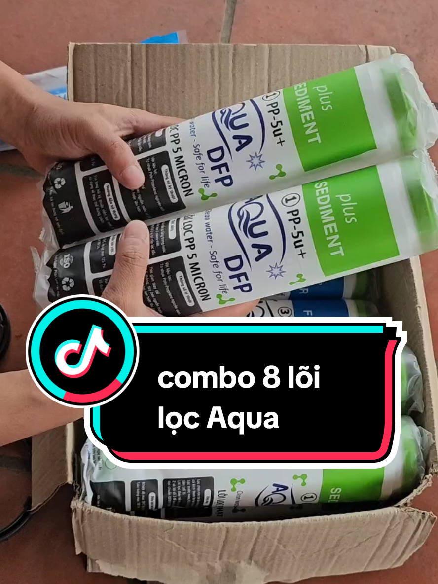 combo 8 lõi lọc Aqua #Aqua #locnuocaqua #thodiennuoc #xuhuong 