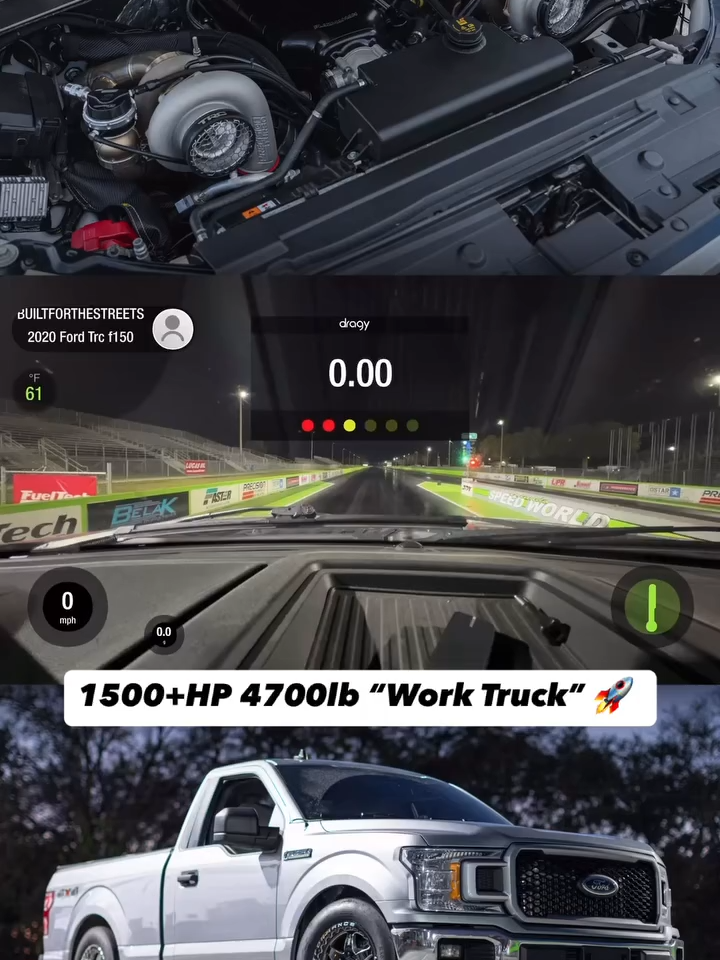1500+HP Ford F-150#fyp #fypシ #ford #f150 #singlecab #1500hp #4x4 #fordtrucks #turbo #twinturbo