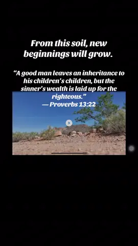 “A good man leaves an inheritance to his children’s children, but the sinner’s wealth is laid up for the righteous.” — Proverbs 13:22 #beblessed #godsgrace #christiantiktok 