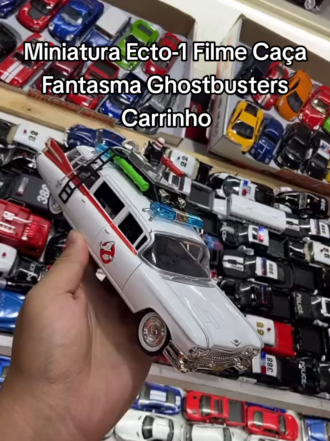Miniatura Ecto-1 Filme Caça Fantasma Ghostbusters Carrinho 