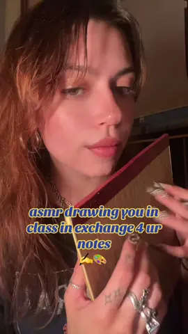 Giving 1.2 gpa but would be 3.7 if I applied myself a bit -  #asmr #asmrrp #aamrroleplay #asmrdrawingyou #tapping #writingsounds #lofiasmr #tingles #fastandaggresiveasmr #nailtapping 