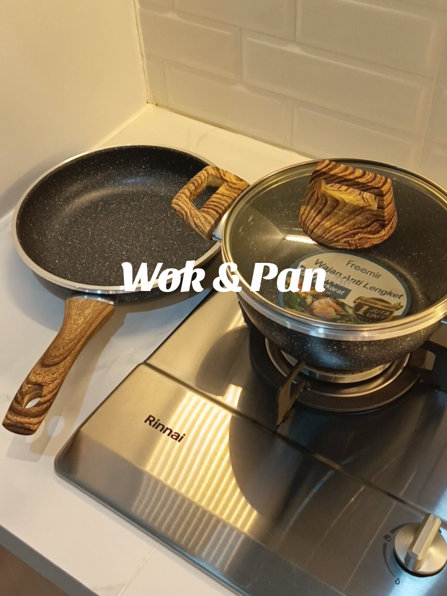 Best Combo Granite Wok&Pan  #wokpan #freemir #pan  #freemirindonesia #fyp 
