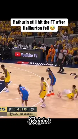 How did he still make this shot? #fyp #NBA #nbafinals #nba2k #tyresehaliburton 