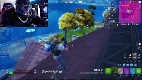 Bigfoot plays Fortnite 😂 #bigfootvlogs #bigfoot #ai #fortnite #losangeles 