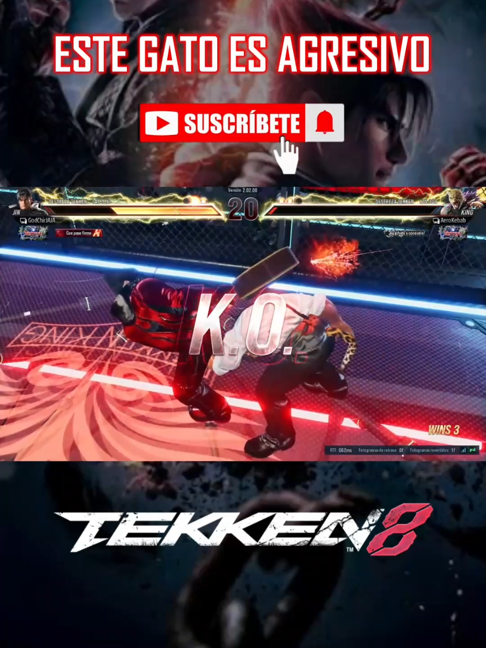 Parecía tanque el King #tekken8 #tekken #jinkazama #tekken8clips 