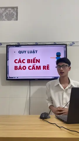 Phân tích kĩ các biển báo cấm rẽ #hocbanglaixe #xuhuong #oto #a1 #fyp 