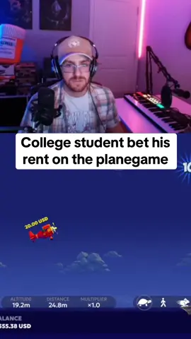 College student be his rent on the planegame #collegestudent #planegame #kickstreaming 