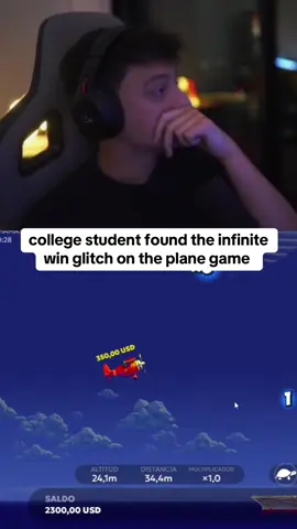 college student found the infinite win glitch on the plane game #agusbob #planegame #kickstreaming 