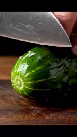 🔪 Cutting Cucumber 🥒 - So #satisfying #asmr Video to Watch! #knifeskills #fyp 