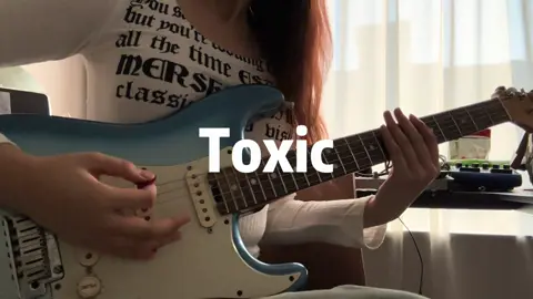 made a new account #toxic #electricguitar #cover
