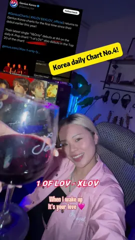 The song I wrote for @XLOV is on the US Kpop Chart 📈❤️‍🔥🏆 Thank you guys! Ily 🫶  #xlov #kpop #songwriter #fyp #lotusflow #trending 