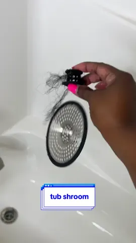 This tub shroom swallowed all the hair up 😅  #cloggeddrain  #showerproducts #showerhead #showeressentials #TikTokShopSummerTurnUp #DealsForYouDays #TikTokShopCreatorPicks #lovemyhome 