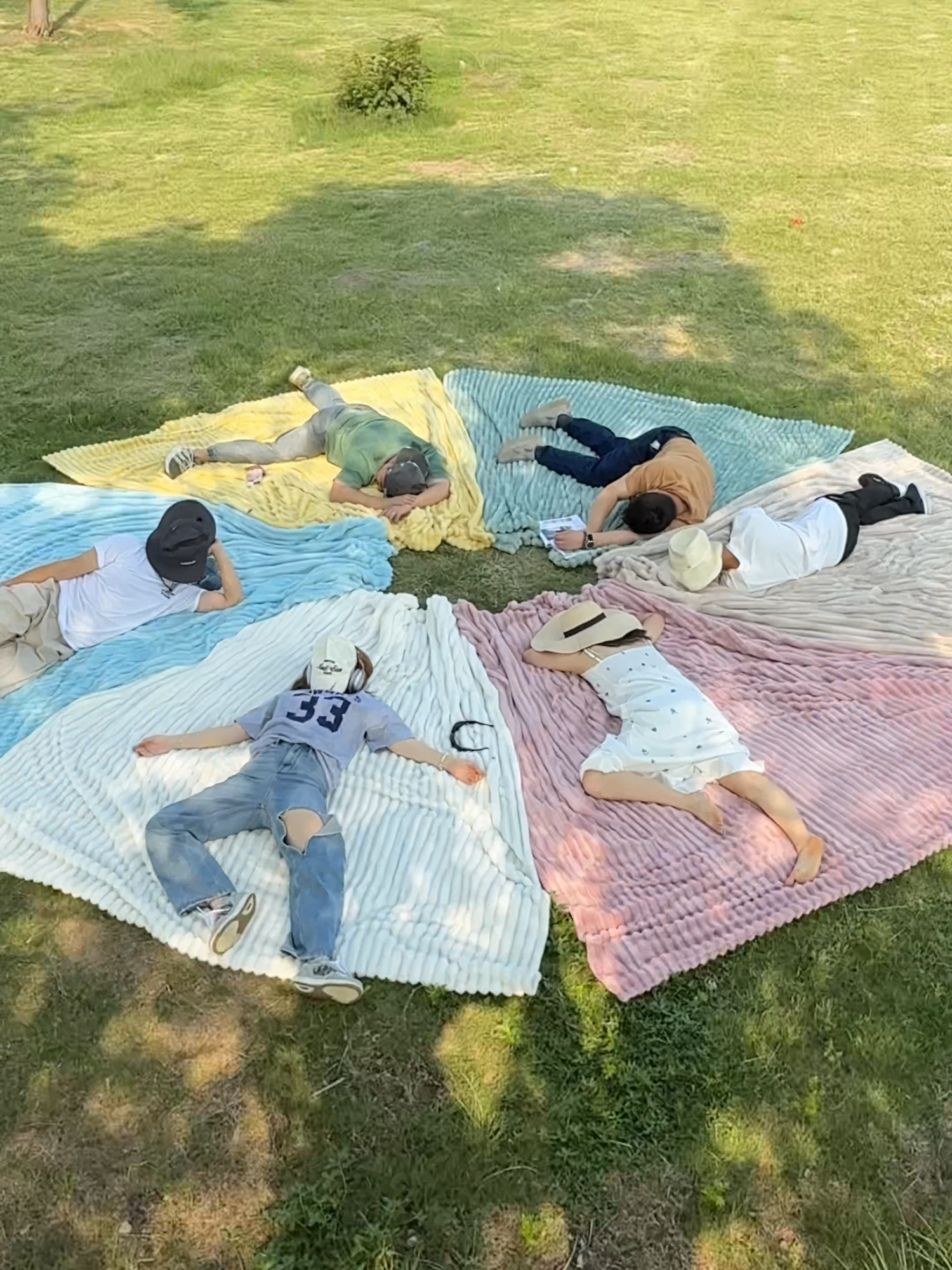 Best way to spend summer out ☀️ #Bedsure #GentleSoft #blankets #summervibes #sleepoutside #picnicideas