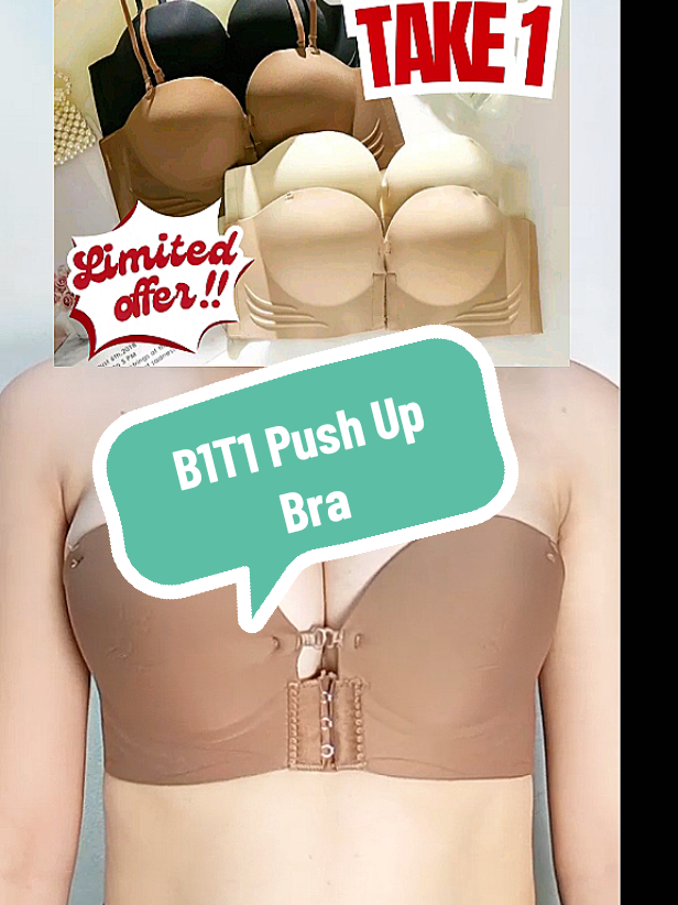 Naka buy 1 take 1 na tayo for only 178 pesos  #pushupbra #seamlesspushupbra #seamlessbra #wirelessbra #straplessbra #buy1take1 #bra 