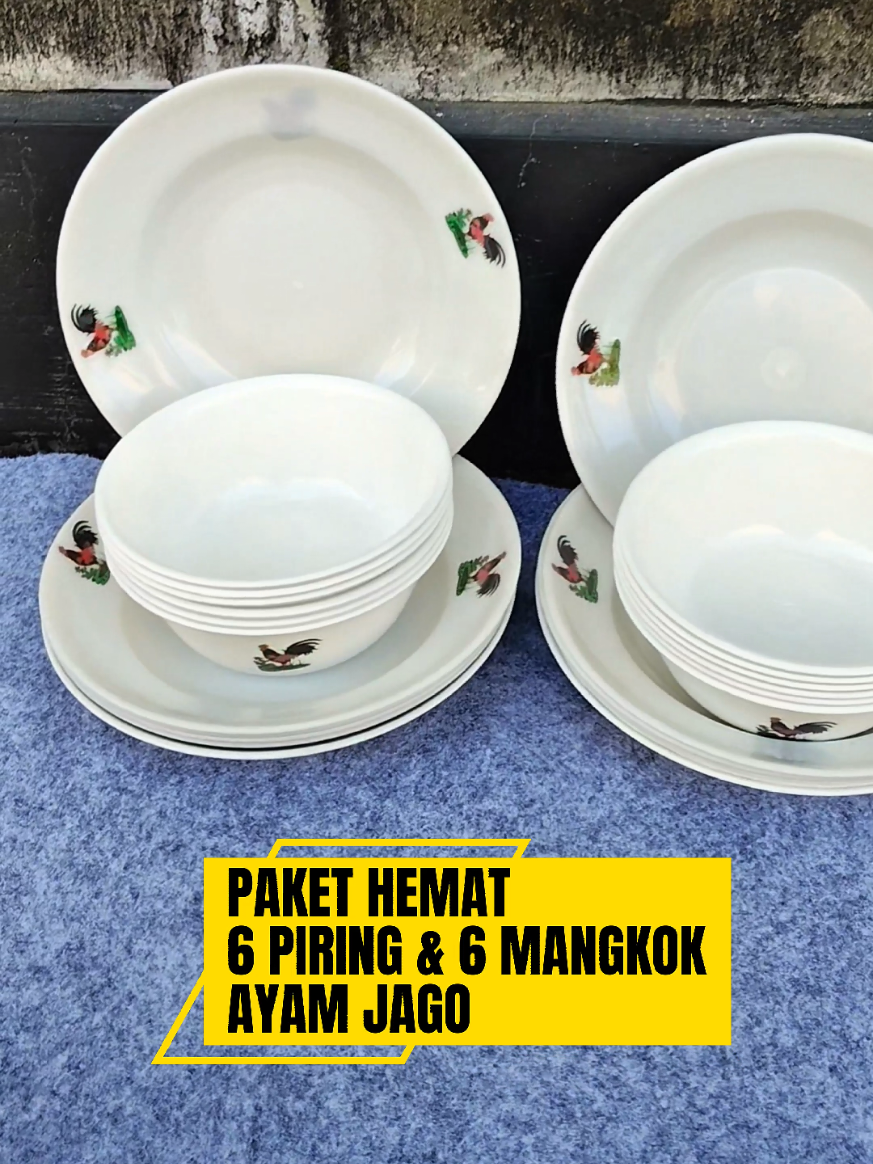 6 Piring & 6 Mangkok Ayam Jago #guncang66 #guncang66spesialgajian #satukontentiaphari #jumathemat #piringayamjago #mangkokayamjago #piringmakan #mangkok #fyp #like 