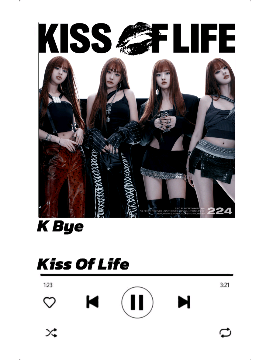 K Bye - Kiss Of Life Lyrics  YouTube Version On :TwoMel #kbye #kissoflife #lyrics #song #music #musicvibes #fyp #4u #trending #viral 